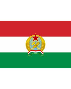 Bandiera: Hungary 1949-1956 |  bandiera paesaggio | 1.35m² | 90x150cm 