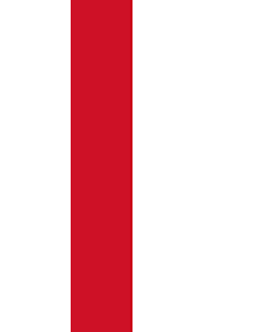 Flagge:  Indonesien  |  Hochformat Fahne | 6m² | 400x150cm 