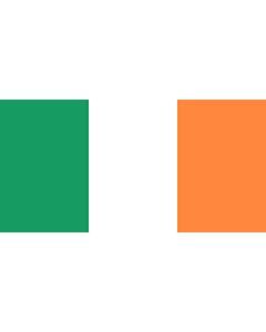 Bandera: Irlanda |  bandera paisaje | 0.135m² | 25x50cm 