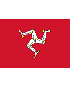 Bandera: Isla de Man |  bandera paisaje | 0.7m² | 70x100cm 
