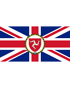 Flagge: XL Lieutenant Governor of the Isle of Man | This flag was originally uploaded as w en Image Flag of the Governor of the Isle of Man  |  Querformat Fahne | 2.16m² | 100x200cm 