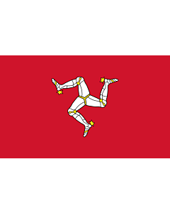 Bandera de Interior para protocolo: Isla de Man 90x150cm