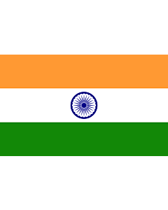 Flag: India |  landscape flag | 1.35m² | 14.5sqft | 90x150cm | 3x5ft 