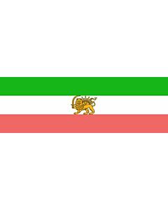 Flag: Persia 1910 |  landscape flag | 1.35m² | 14.5sqft | 65x200cm | 25x80inch 