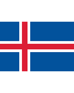 Flag: Iceland |  landscape flag | 2.16m² | 23sqft | 120x180cm | 4x6ft 