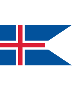 Bandera: Islandia |  bandera paisaje | 1.35m² | 90x150cm 