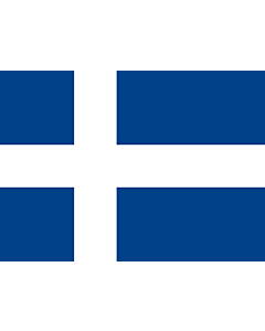 Flag: Hvítbláinn alternative |  landscape flag | 2.16m² | 23sqft | 120x170cm | 50x70inch 