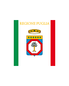 Flag: Apulia or Puglia |  landscape flag | 0.24m² | 2.5sqft | 40x60cm | 1.3x2foot 