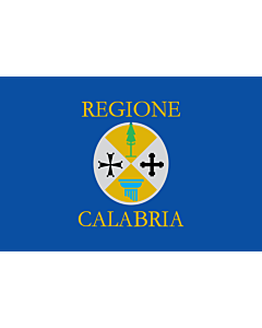 Flag: Calabria |  landscape flag | 0.24m² | 2.5sqft | 40x60cm | 1.3x2foot 