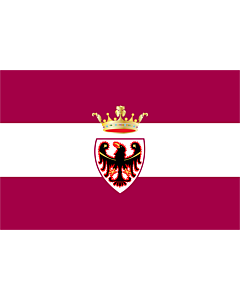 Bandera: Provincia de Trento |  bandera paisaje | 0.24m² | 40x60cm 