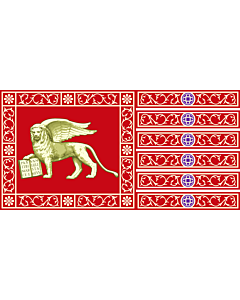 Bandera de Interior para protocolo: Provincia de Venecia 90x150cm