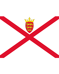 Flag: Jersey |  landscape flag | 0.7m² | 7.5sqft | 70x100cm | 2x3ft 