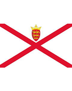 Flag: Jersey |  landscape flag | 1.35m² | 14.5sqft | 90x150cm | 3x5ft 