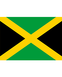 Flagge: Small Jamaika  |  Querformat Fahne | 0.7m² | 70x100cm 