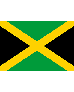 Bandiera: Giamaica |  bandiera paesaggio | 0.96m² | 80x120cm 