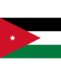 Flag: Jordan |  landscape flag | 1.5m² | 16sqft | 100x150cm | 3.5x5ft 