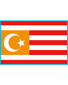 Flagge: Large Turquestan | Turquestan Unificat  |  Querformat Fahne | 1.35m² | 90x150cm 