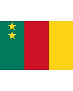 Flag: Cameroon 1961 |  landscape flag | 1.35m² | 14.5sqft | 90x150cm | 3x5ft 