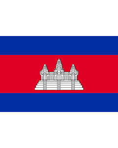 Bandera de Interior para protocolo: Camboya 90x150cm