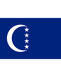 Bandiera: Grande Comore |  bandiera paesaggio | 0.7m² | 70x100cm 