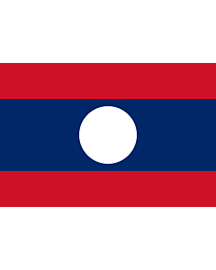 Flag: Lao People's Democratic Republic |  landscape flag | 2.16m² | 23sqft | 120x180cm | 4x6ft 