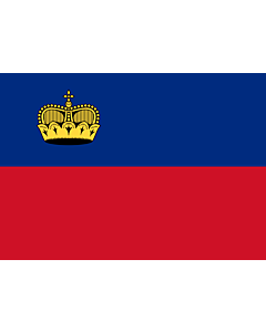 Flag: Liechtenstein |  landscape flag | 0.7m² | 7.5sqft | 70x100cm | 2x3ft 