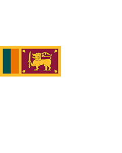 Drapeau: Naval Ensign of Sri Lanka |  drapeau paysage | 1.35m² | 80x160cm 