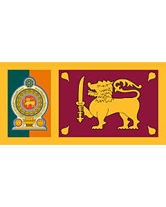 Flag: Sri Lankan Army |  landscape flag | 2.16m² | 23sqft | 100x200cm | 40x80inch 