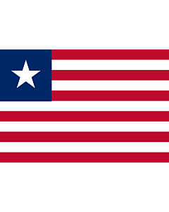 Bandiera: Liberia |  bandiera paesaggio | 2.16m² | 120x180cm 