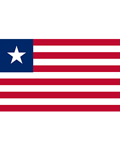 Bandiera: Liberia |  bandiera paesaggio | 1.35m² | 90x150cm 