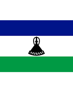 Flag: Lesotho |  landscape flag | 0.7m² | 7.5sqft | 70x100cm | 2x3ft 