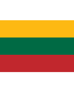 Bandera: Lituania |  bandera paisaje | 0.7m² | 70x100cm 