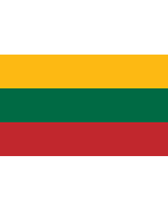 Flag: Lithuania |  landscape flag | 1.35m² | 14.5sqft | 90x150cm | 3x5ft 