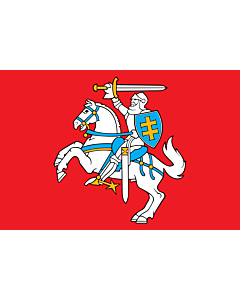 Bandiera: Lituania |  bandiera paesaggio | 1.5m² | 100x150cm 