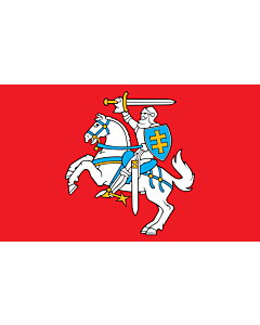 Bandiera: Lituania |  bandiera paesaggio | 3.75m² | 150x250cm 