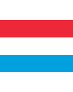 Flag: Luxembourg |  landscape flag | 0.7m² | 7.5sqft | 70x100cm | 2x3ft 