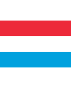 Bandera: Luxemburgo |  bandera paisaje | 2.16m² | 120x180cm 