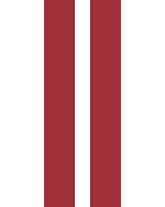Vertical Hanging Swivel Crossbar Banner Flag: Latvia |  portrait flag | 6m² | 64sqft | 400x150cm | 13x5ft 