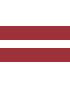 Drapeau: Lettonie |  drapeau paysage | 3.375m² | 130x260cm 