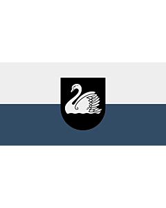 Flagge: XL Gulbene | Latvian city of Gulbene | Gulbenes pilsētas  |  Querformat Fahne | 2.16m² | 100x200cm 