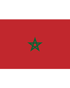 Bandera: Marruecos |  bandera paisaje | 0.7m² | 70x100cm 