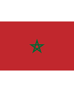 Flag: Morocco |  landscape flag | 0.24m² | 2.5sqft | 40x60cm | 1.3x2foot 
