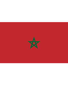 Drapeau: Maroc |  drapeau paysage | 1.35m² | 90x150cm 