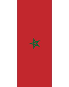 Flagge:  Marokko  |  Hochformat Fahne | 3.5m² | 300x120cm 