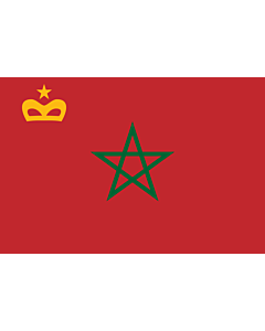 Bandera: Civil Ensign of Morocco |  bandera paisaje | 1.35m² | 90x150cm 