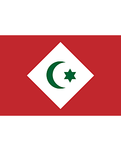 Drapeau: République du Rif |  drapeau paysage | 0.06m² | 20x30cm 