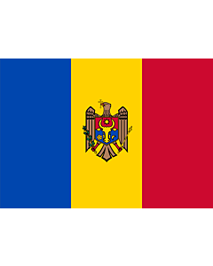 Flag: Moldova |  landscape flag | 0.7m² | 7.5sqft | 70x100cm | 2x3ft 