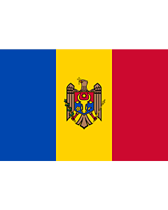 Flag: Moldova |  landscape flag | 0.24m² | 2.5sqft | 40x60cm | 1.3x2foot 