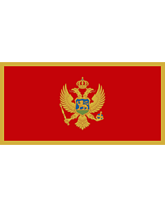 Raum-Fahne / Raum-Flagge: Montenegro 90x150cm