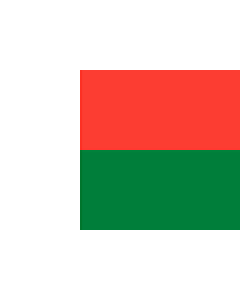 Drapeau: Madagascar |  drapeau paysage | 3.375m² | 150x225cm 